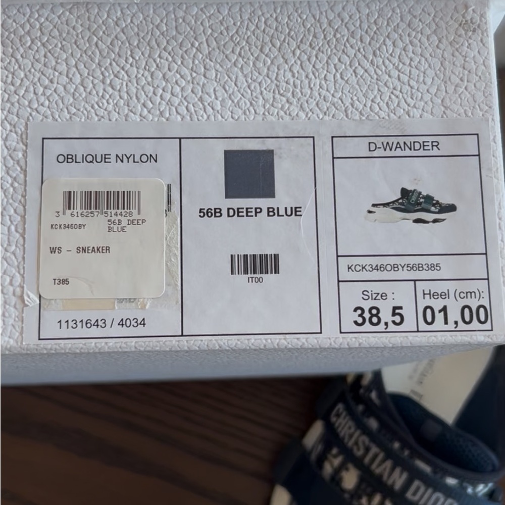 Dior - D-Wander Deep Blue Dior Oblique Technical Fabric Slip On Sneakers - Picture 15 of 15